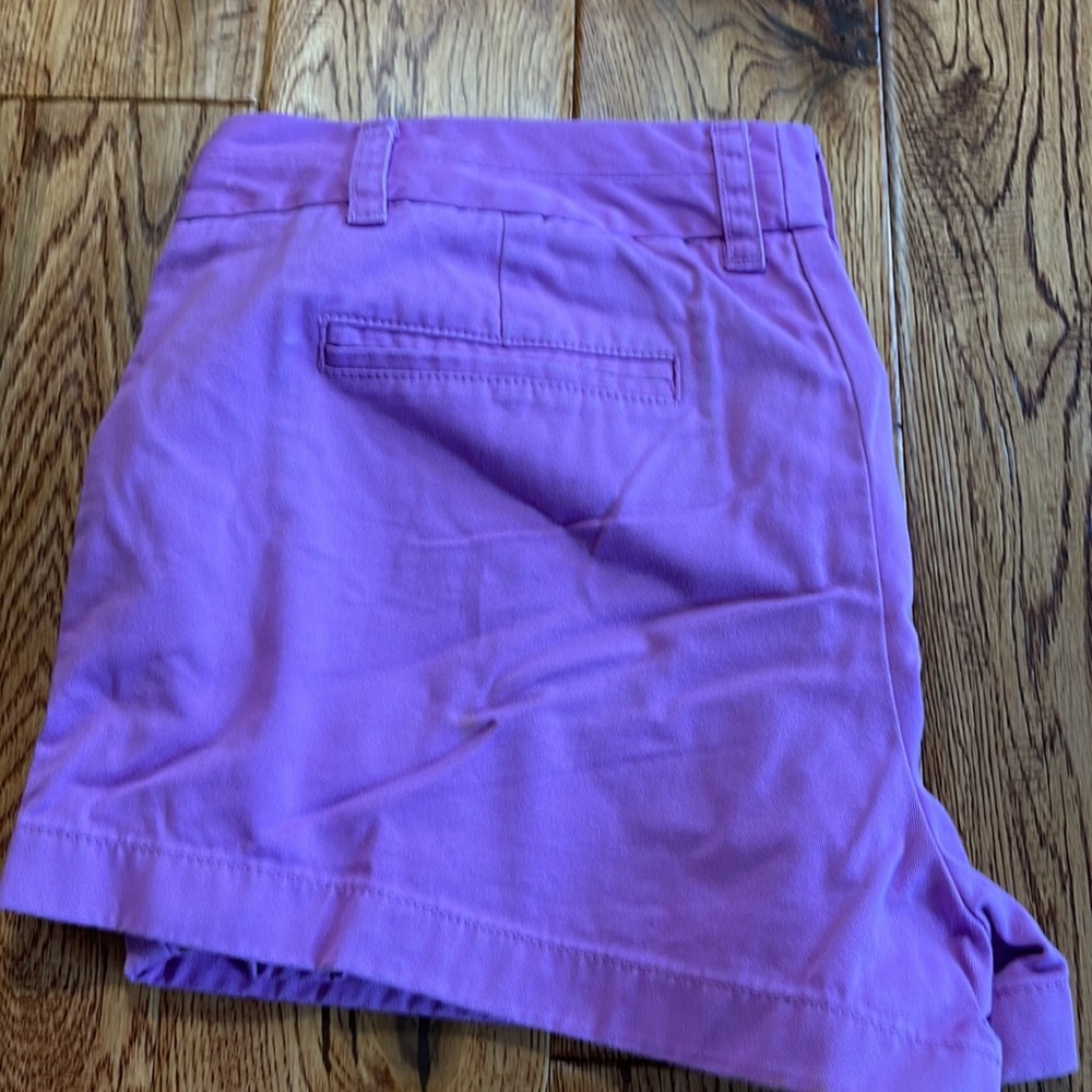 Women’s J. Crew chino shorts. Size 12 and color purple - Picture 4 of 8